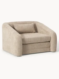 Sillón cama de borreguillo bouclé Eliot