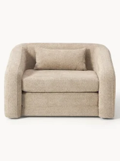 Sillón cama de borreguillo bouclé Eliot