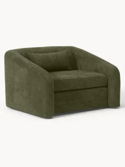 Sillón cama de borreguillo bouclé Eliot