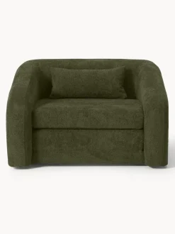 Sillón cama de borreguillo bouclé Eliot