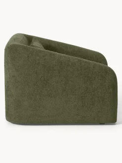Sillón cama de borreguillo bouclé Eliot