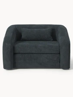 Sillón cama de borreguillo bouclé Eliot