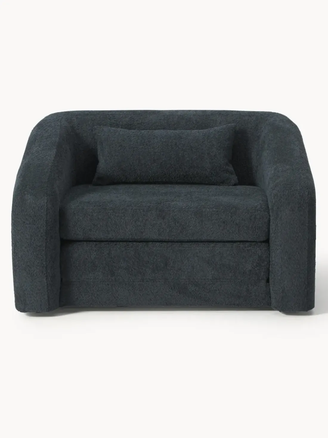 Sillón cama de borreguillo bouclé Eliot