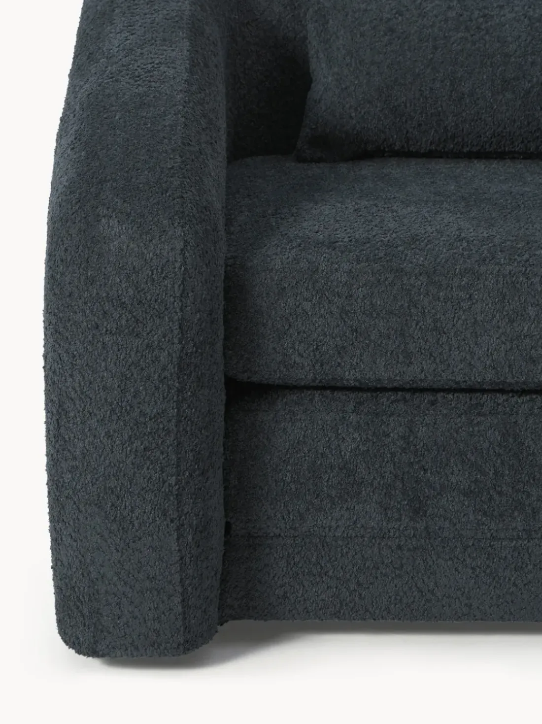 Sillón cama de borreguillo bouclé Eliot