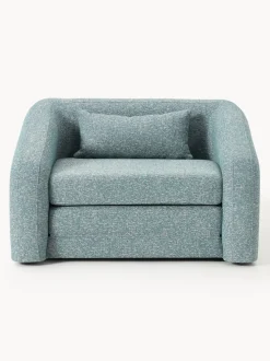 Sillón cama en tejido bouclé Eliot
