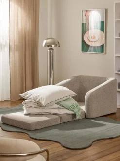 Sillón cama en tejido bouclé Eliot