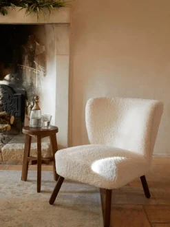 Sillón cóctel de borreguillo Robine