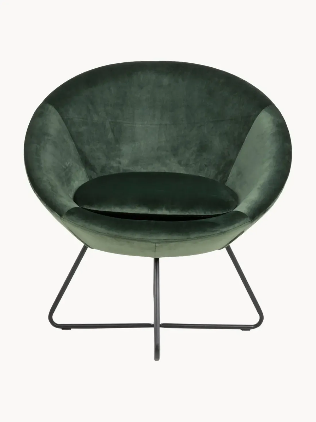Sillón cóctel de terciopelo Center