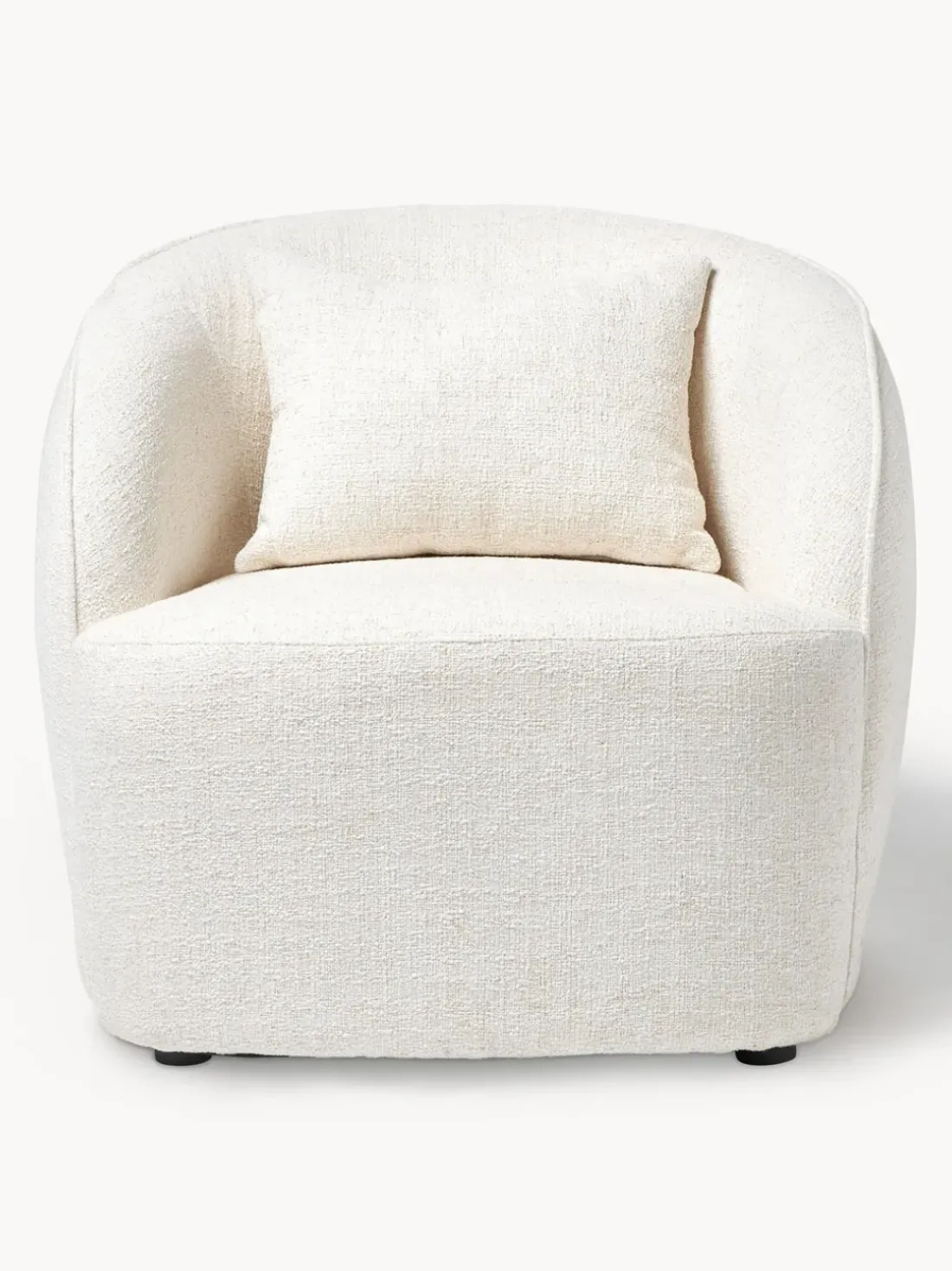 Sillón cóctel en tejido bouclé Elodie