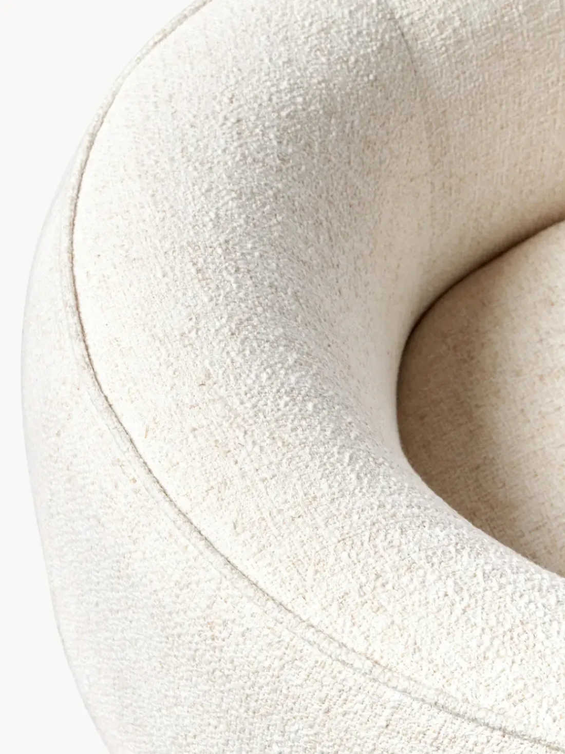 Sillón cóctel en tejido bouclé Elodie
