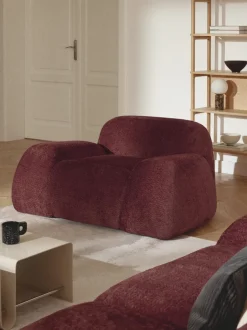 Sillón de borreguillo bouclé Wolke