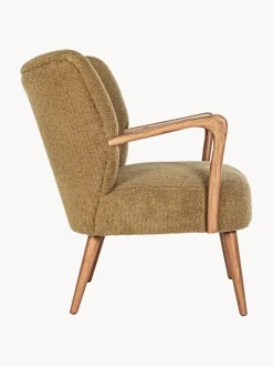 Sillón de borreguillo con reposabrazos Moritz