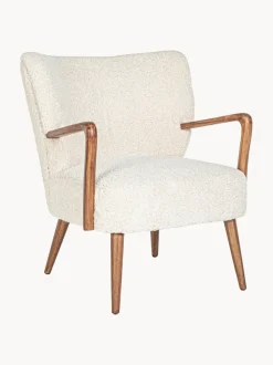 Sillón de borreguillo con reposabrazos Moritz
