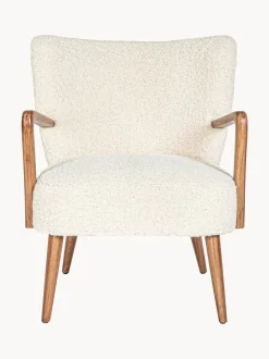 Sillón de borreguillo con reposabrazos Moritz