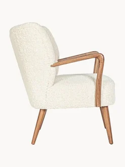 Sillón de borreguillo con reposabrazos Moritz