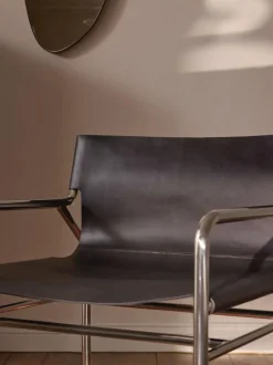 Sillón de cuero Dion