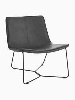 Sillón de cuero sintético Barrel
