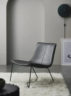 Sillón de cuero sintético Barrel