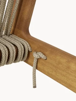Sillón de exterior artesanal de madera de iroko MR01 Initial