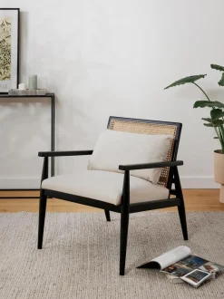 Sillón de madera de abedul maciza Manuell