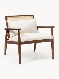 Sillón de madera de caucho Manuell