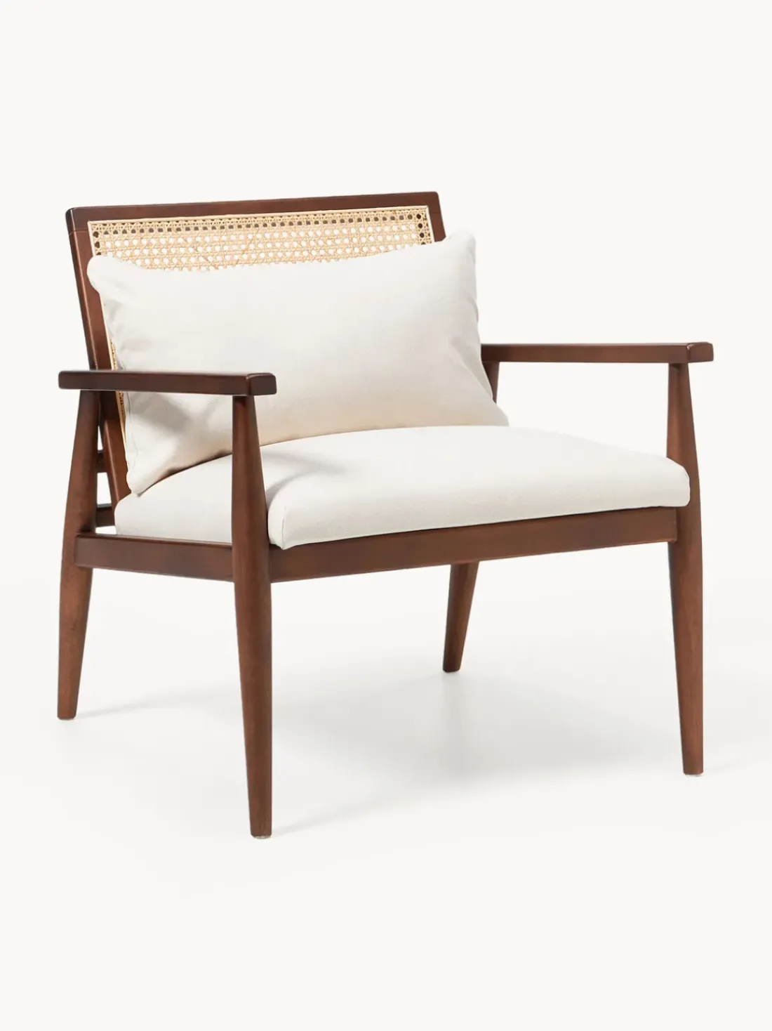 Sillón de madera de caucho Manuell