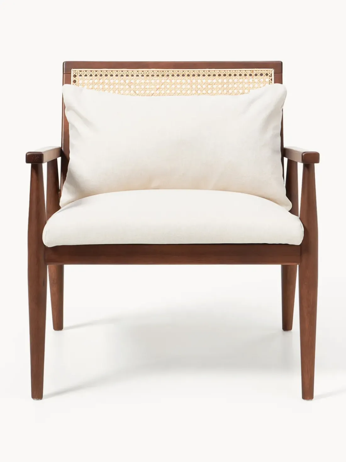 Sillón de madera de caucho Manuell