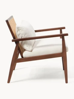 Sillón de madera de caucho Manuell