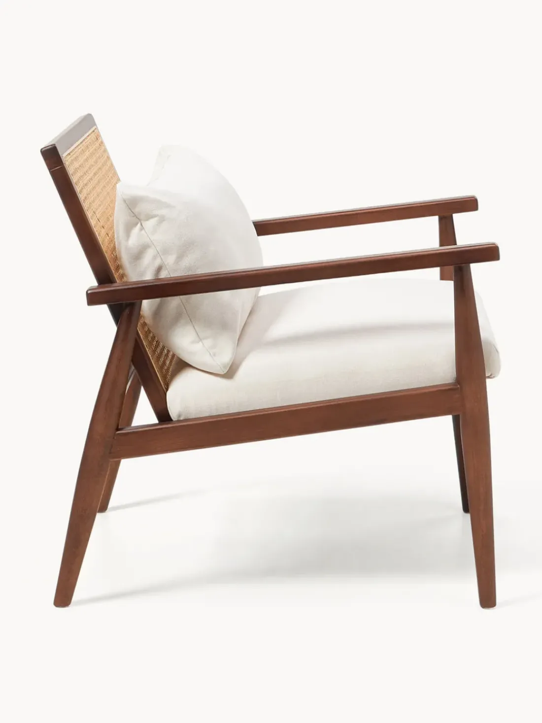 Sillón de madera de caucho Manuell