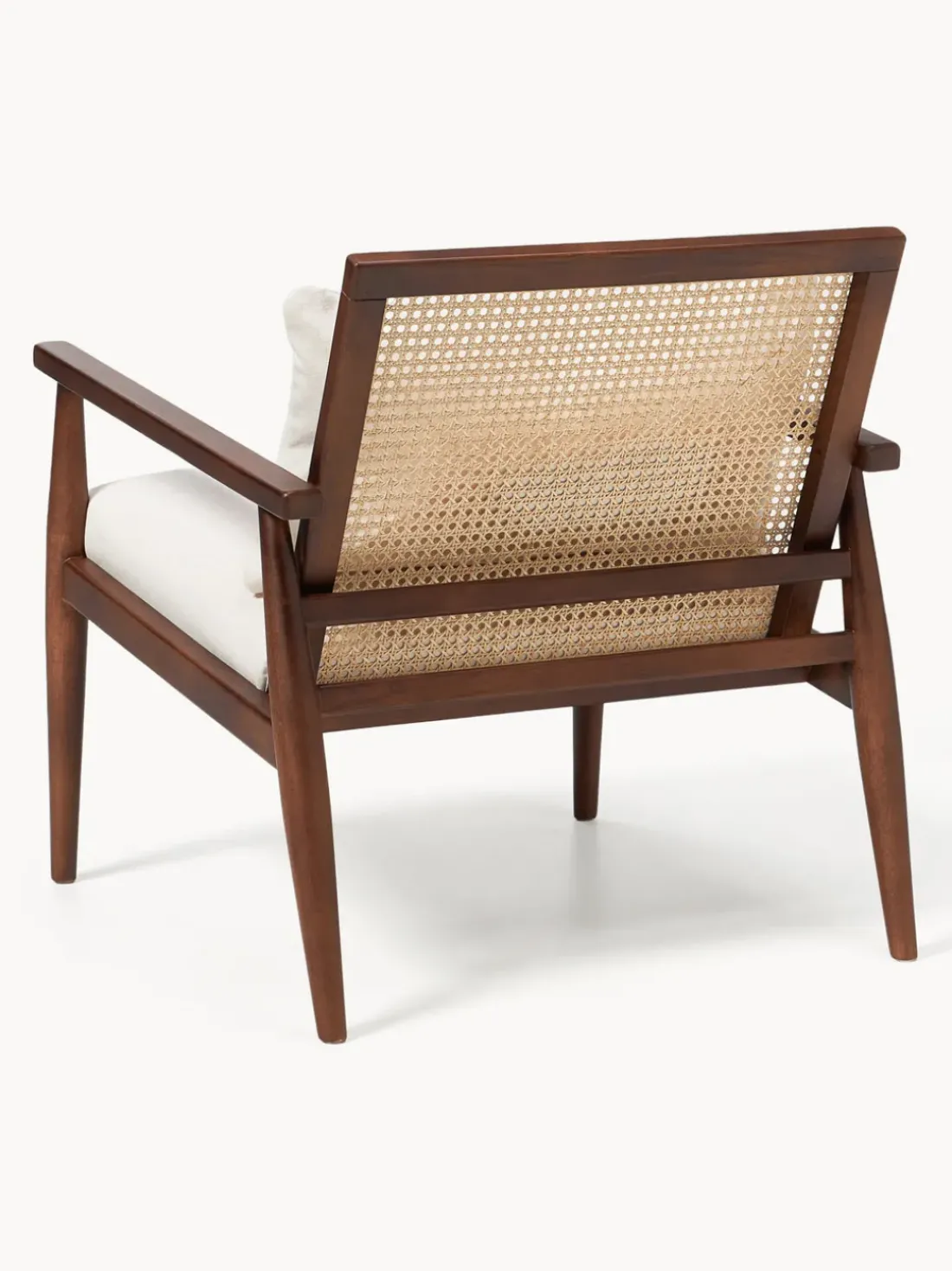 Sillón de madera de caucho Manuell