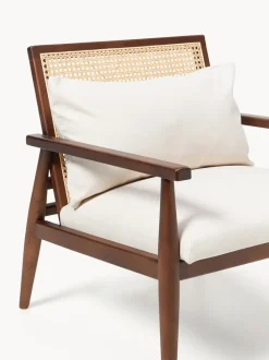 Sillón de madera de caucho Manuell