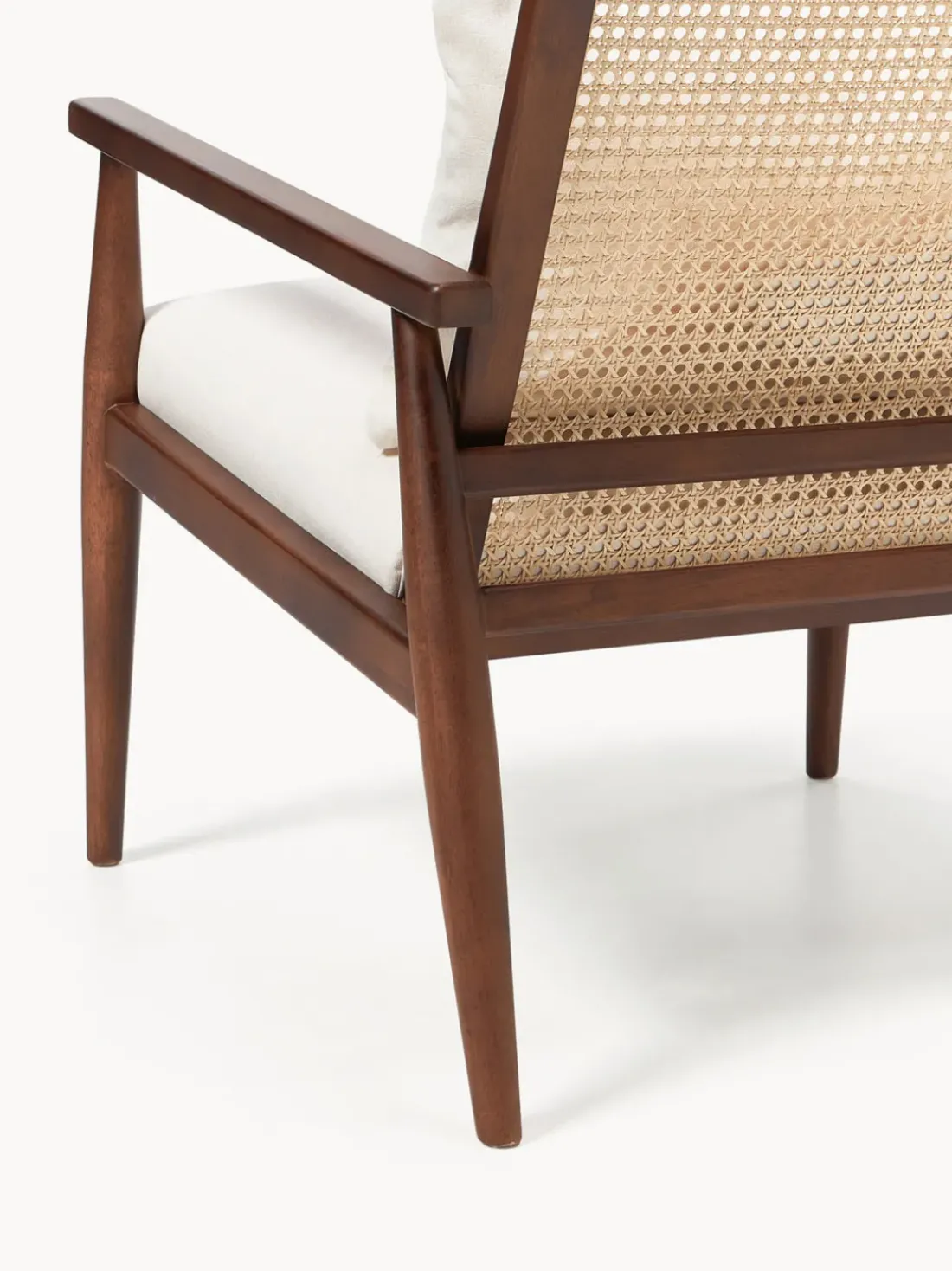 Sillón de madera de caucho Manuell