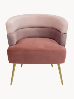 Sillón de terciopelo diseño retro Sandwich