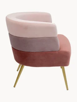 Sillón de terciopelo diseño retro Sandwich