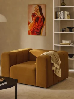 Sillón de terciopelo Lena