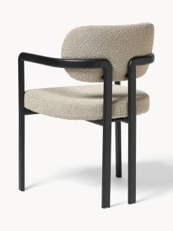 Sillón en tejido bouclé Adrien