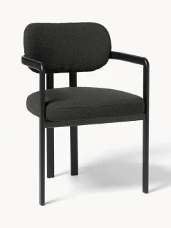 Sillón en tejido bouclé Adrien
