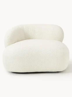 Sillón en tejido bouclé Alba