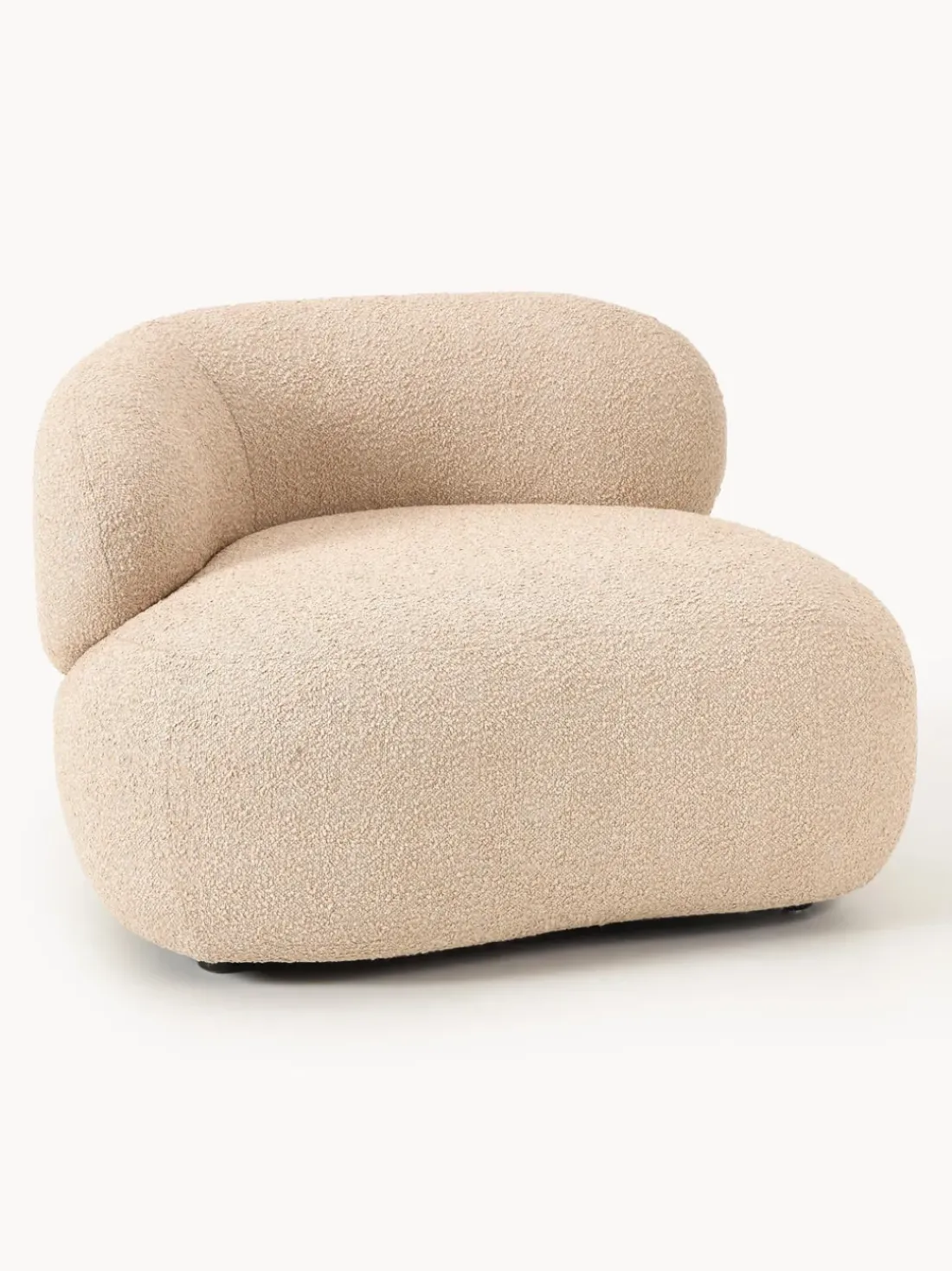 Sillón en tejido bouclé Alba