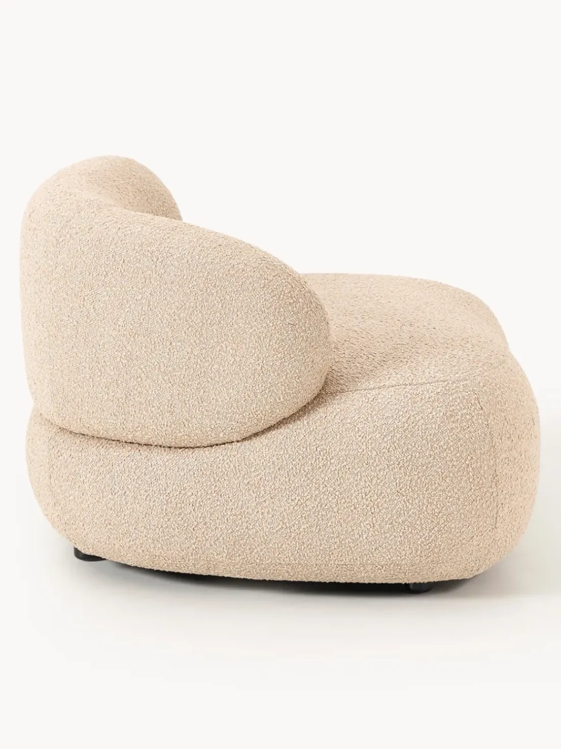 Sillón en tejido bouclé Alba