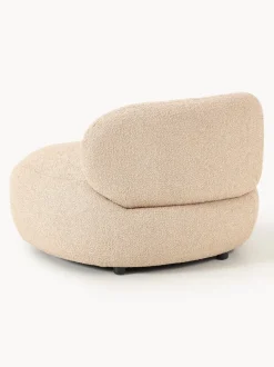 Sillón en tejido bouclé Alba