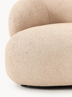 Sillón en tejido bouclé Alba