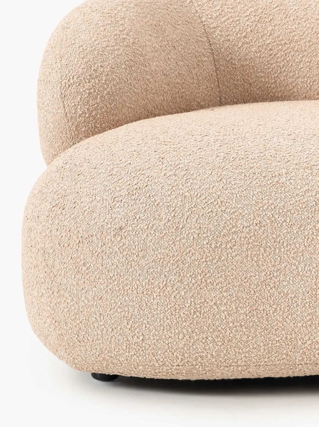 Sillón en tejido bouclé Alba
