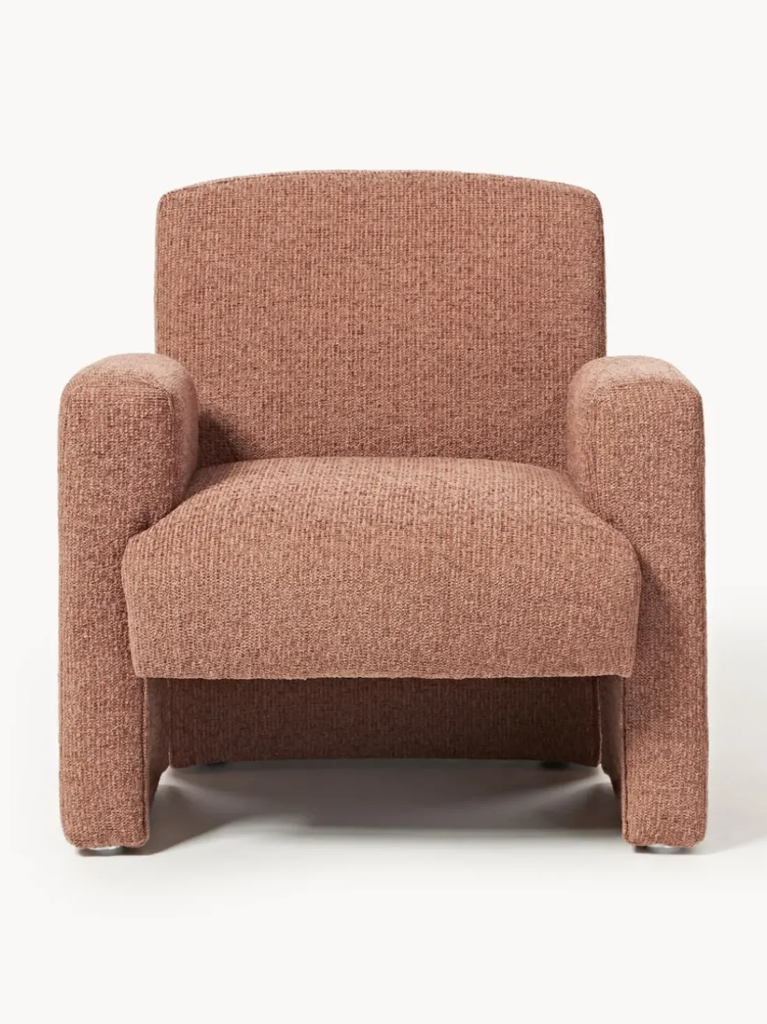 Sillón en tejido bouclé Aven