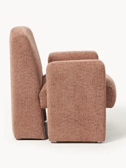 Sillón en tejido bouclé Aven