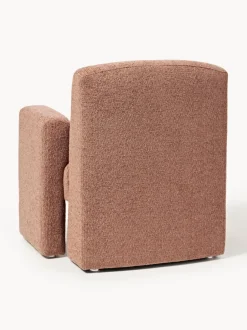 Sillón en tejido bouclé Aven