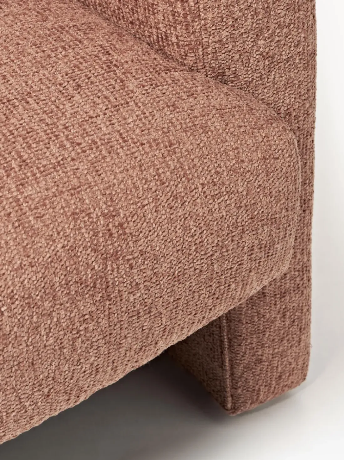 Sillón en tejido bouclé Aven