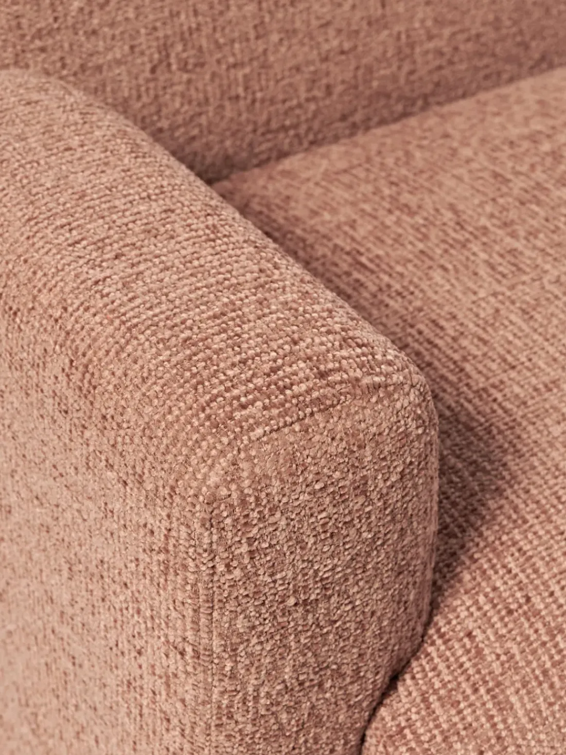 Sillón en tejido bouclé Aven