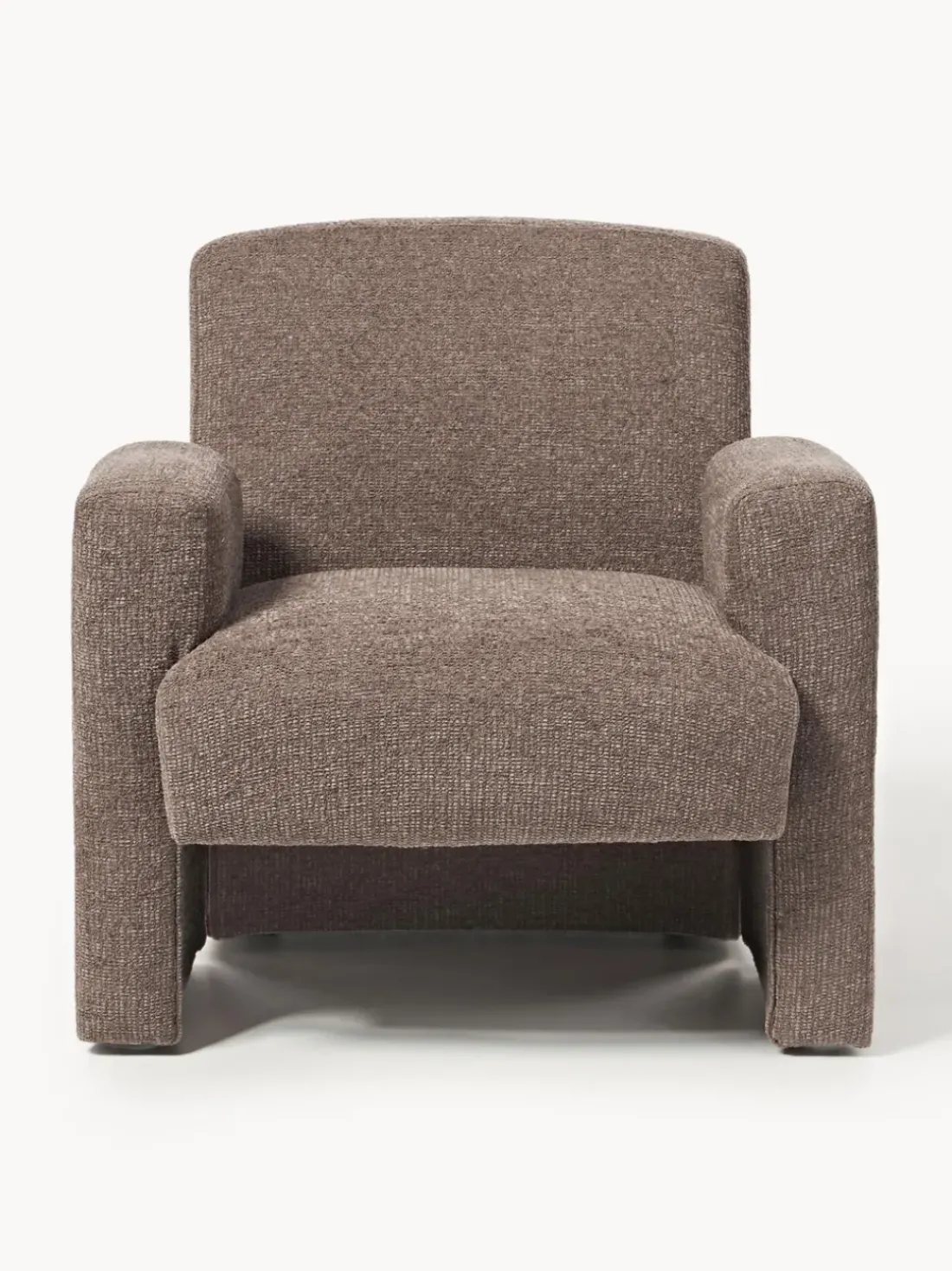 Sillón en tejido bouclé Aven