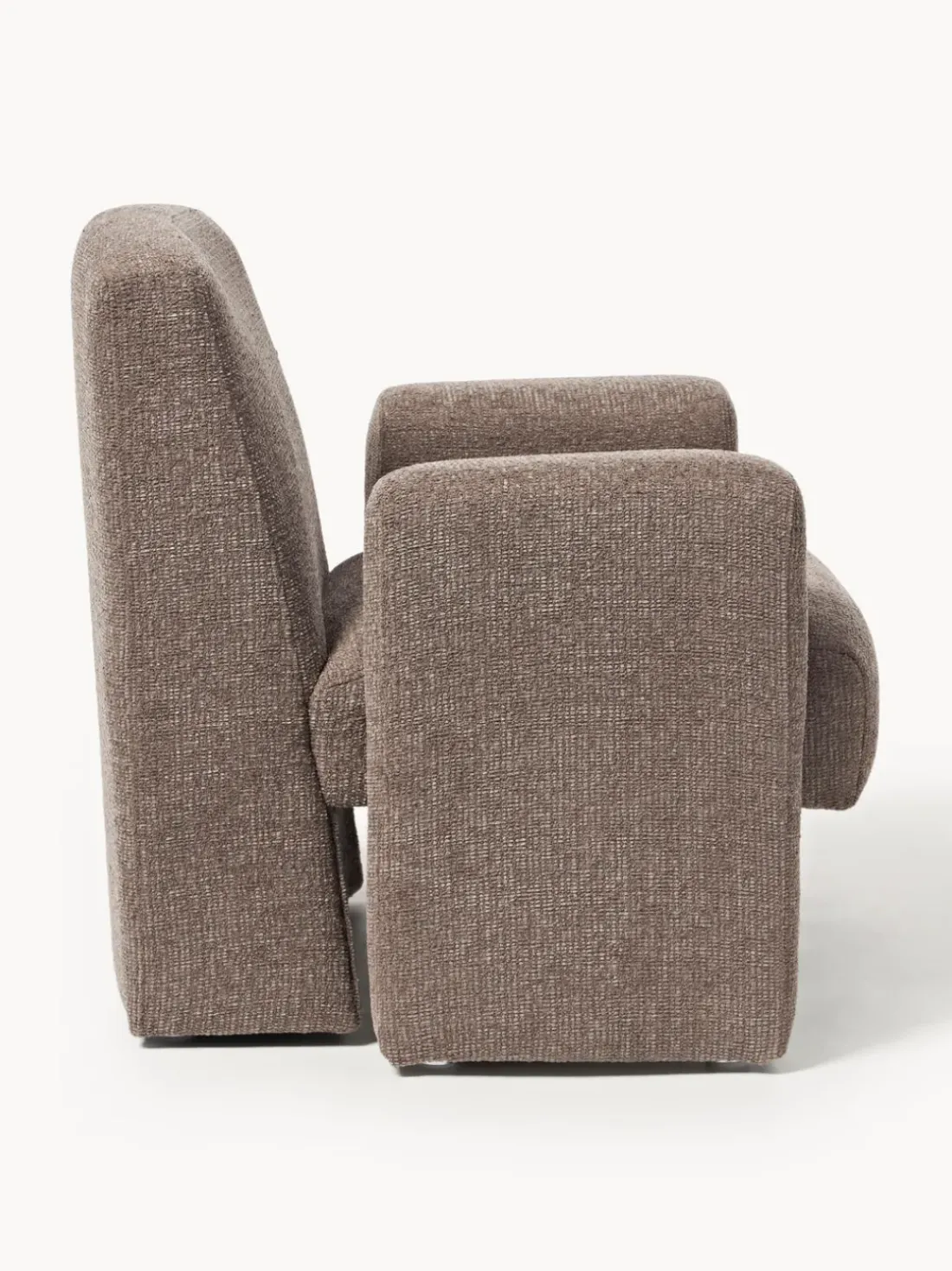 Sillón en tejido bouclé Aven